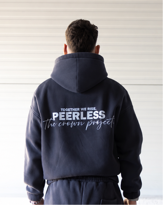CROWNED HOODIE WASHED BLACK 2