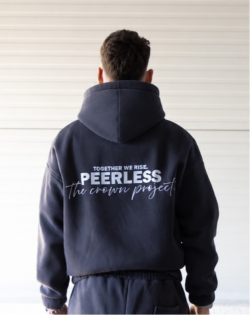 CROWNED HOODIE WASHED BLACK 2