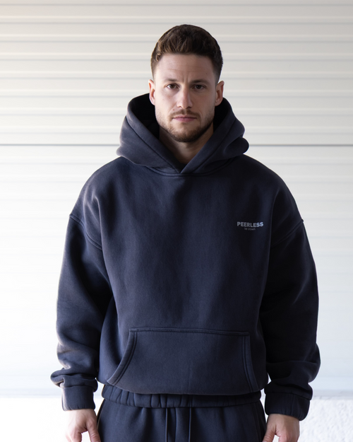 CROWNED HOODIE WASHED BLACK 1