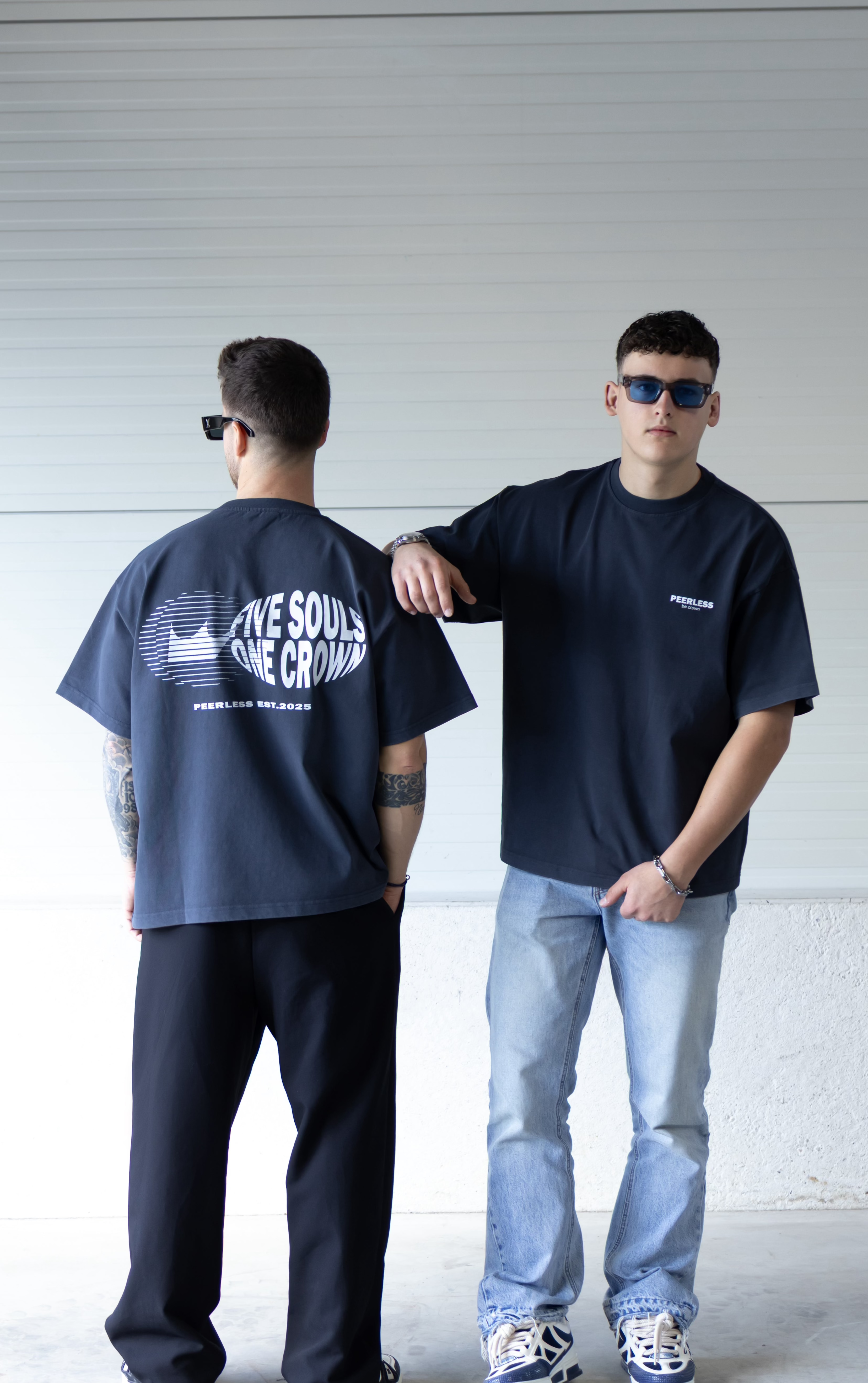 CROWNED T-SHIRT WASHED BLACK