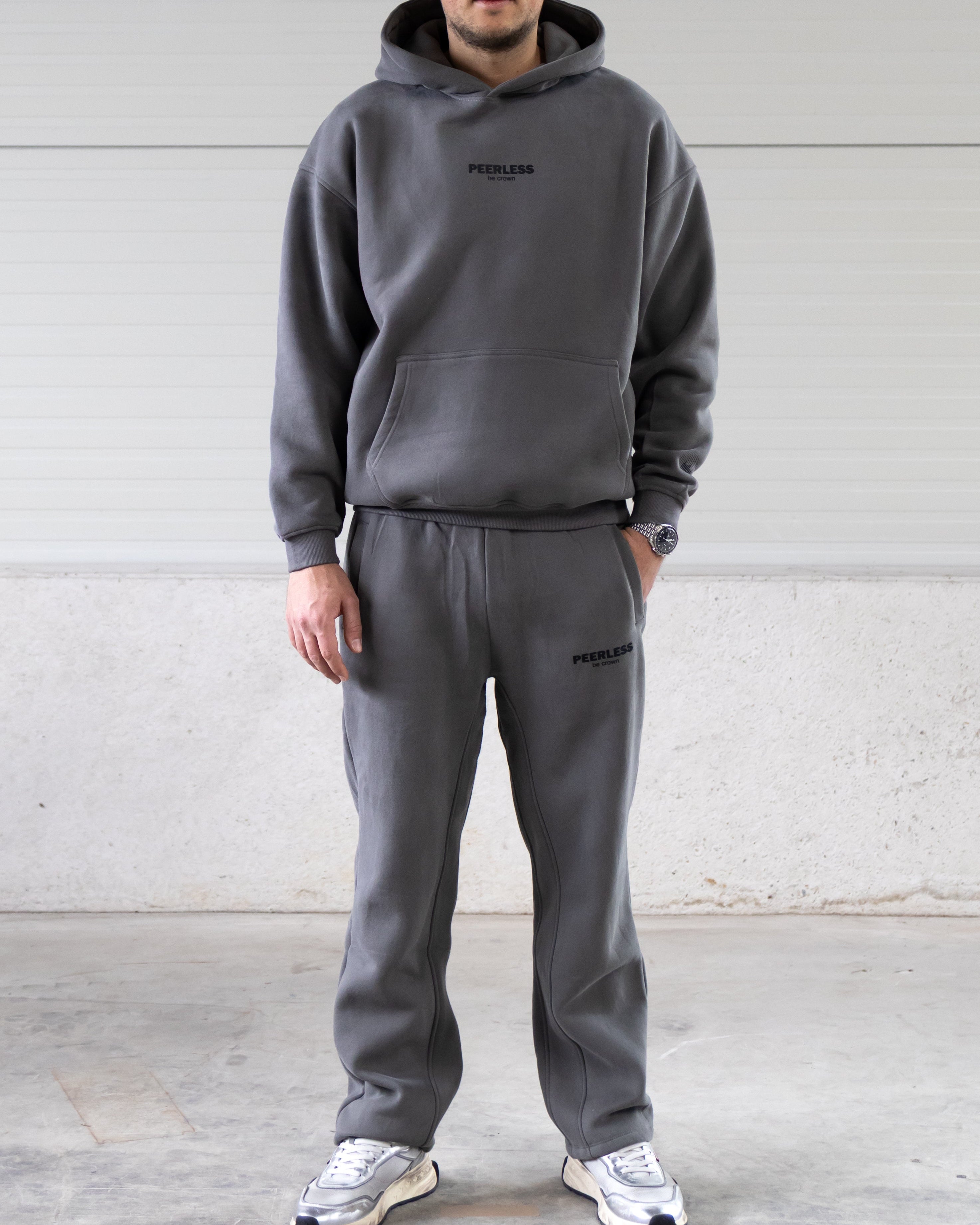 ICONIC HOODIE LIGHT GREY