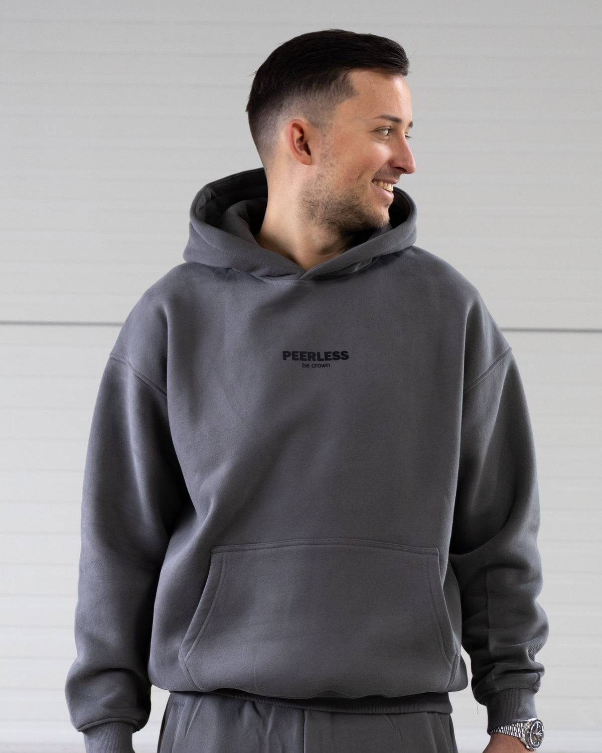 ICONIC HOODIE LIGHT GREY