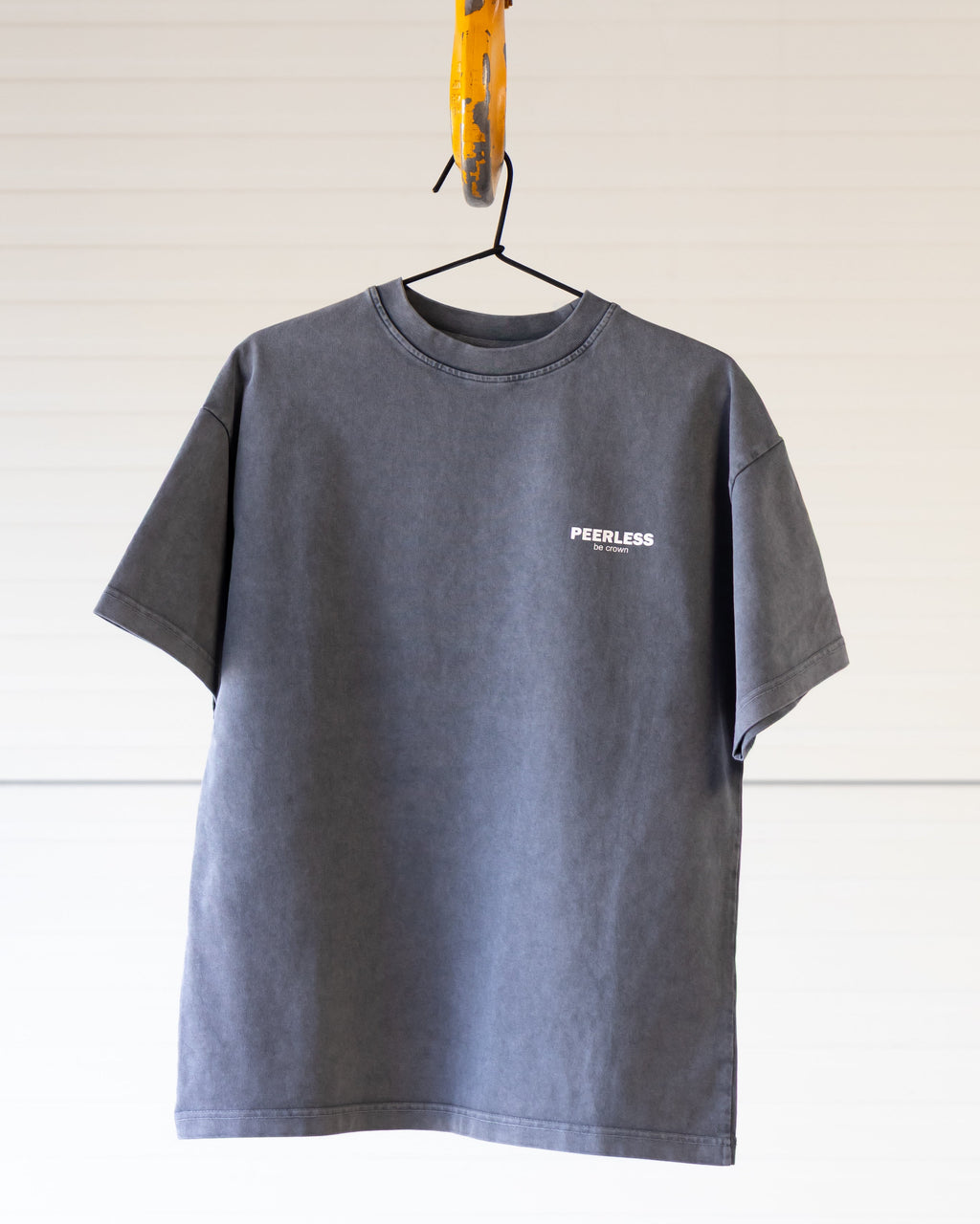 CROWNED T-SHIRT WASHED GREY