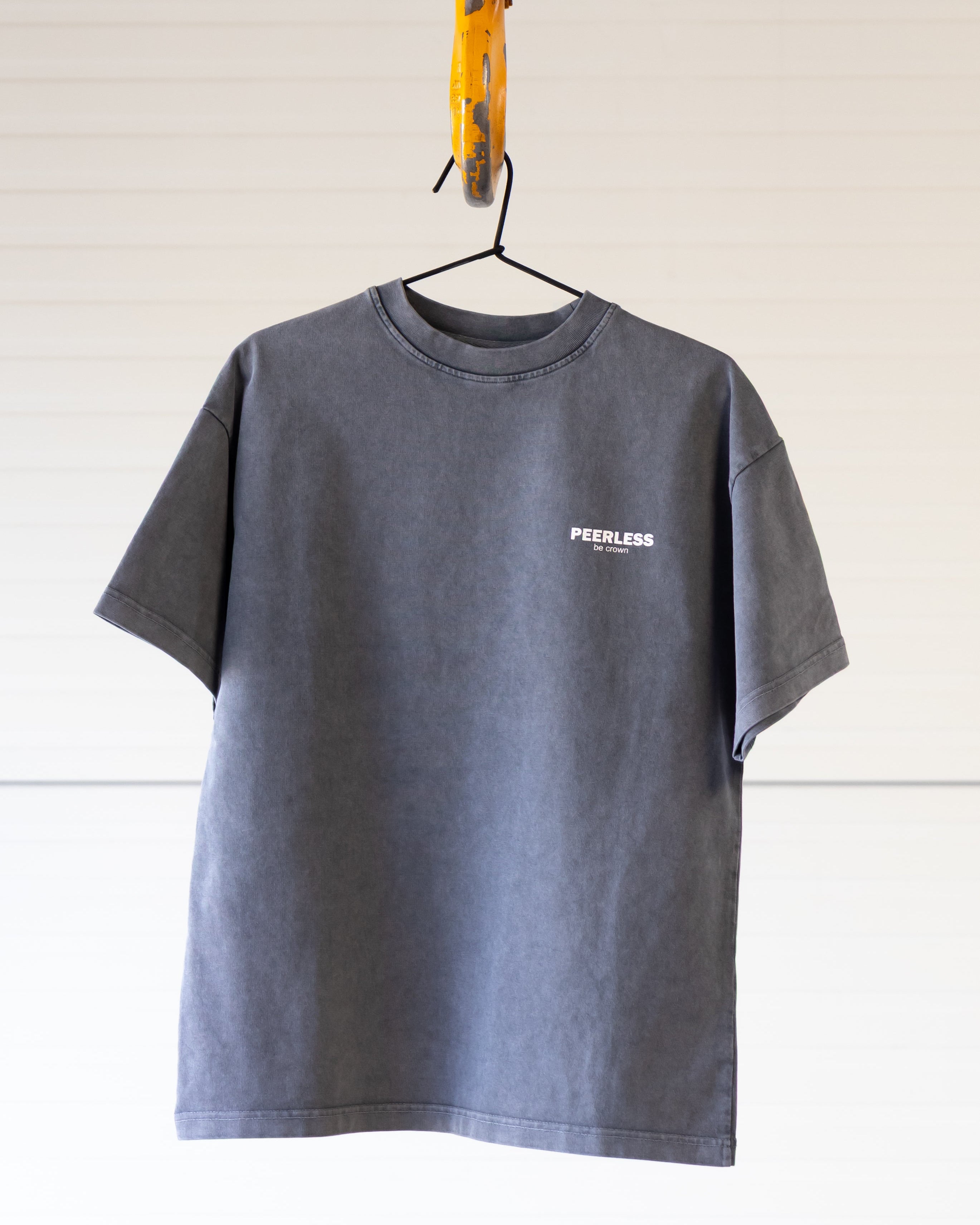 CROWNED T-SHIRT WASHED GREY