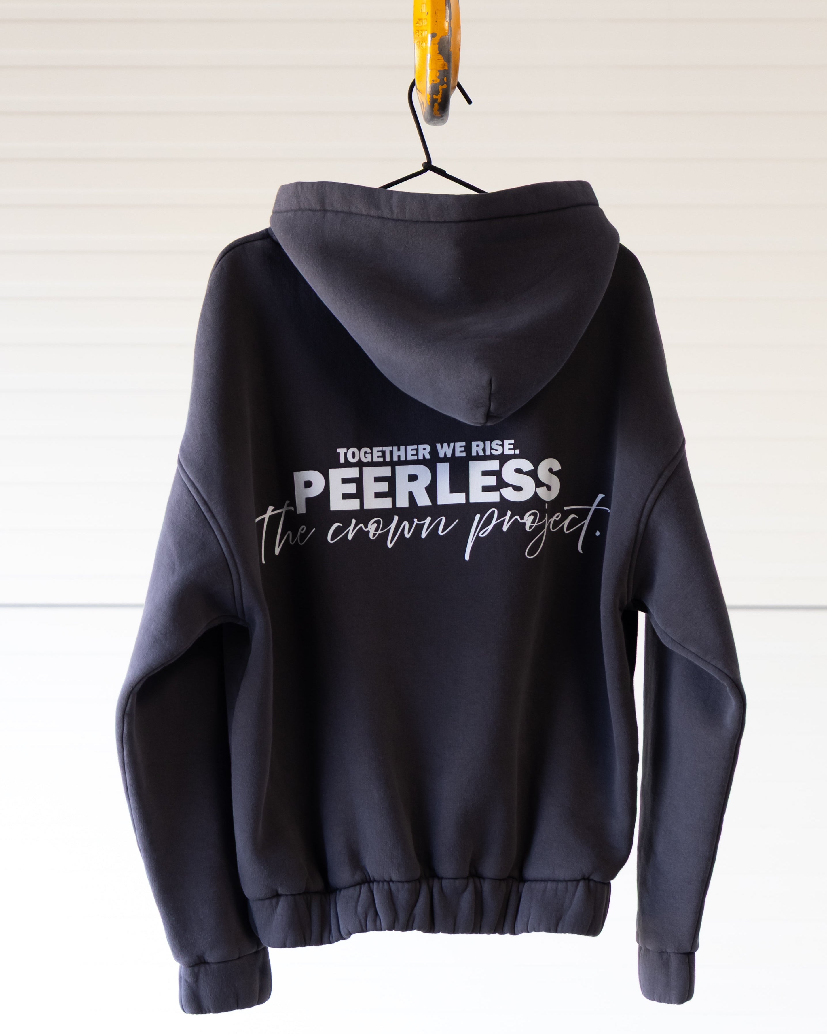 CROWNED HOODIE WASHED BLACK 2