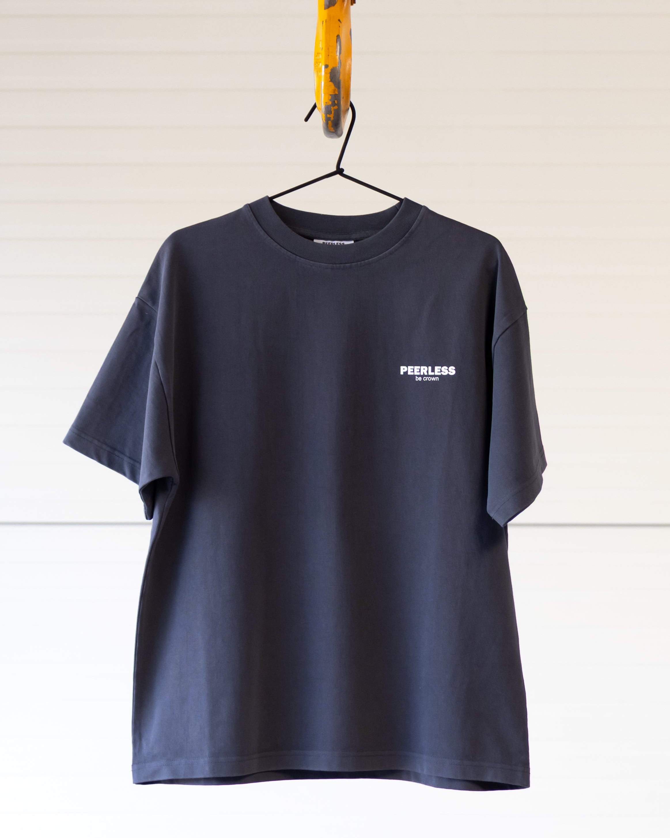 CROWNED T-SHIRT WASHED BLACK