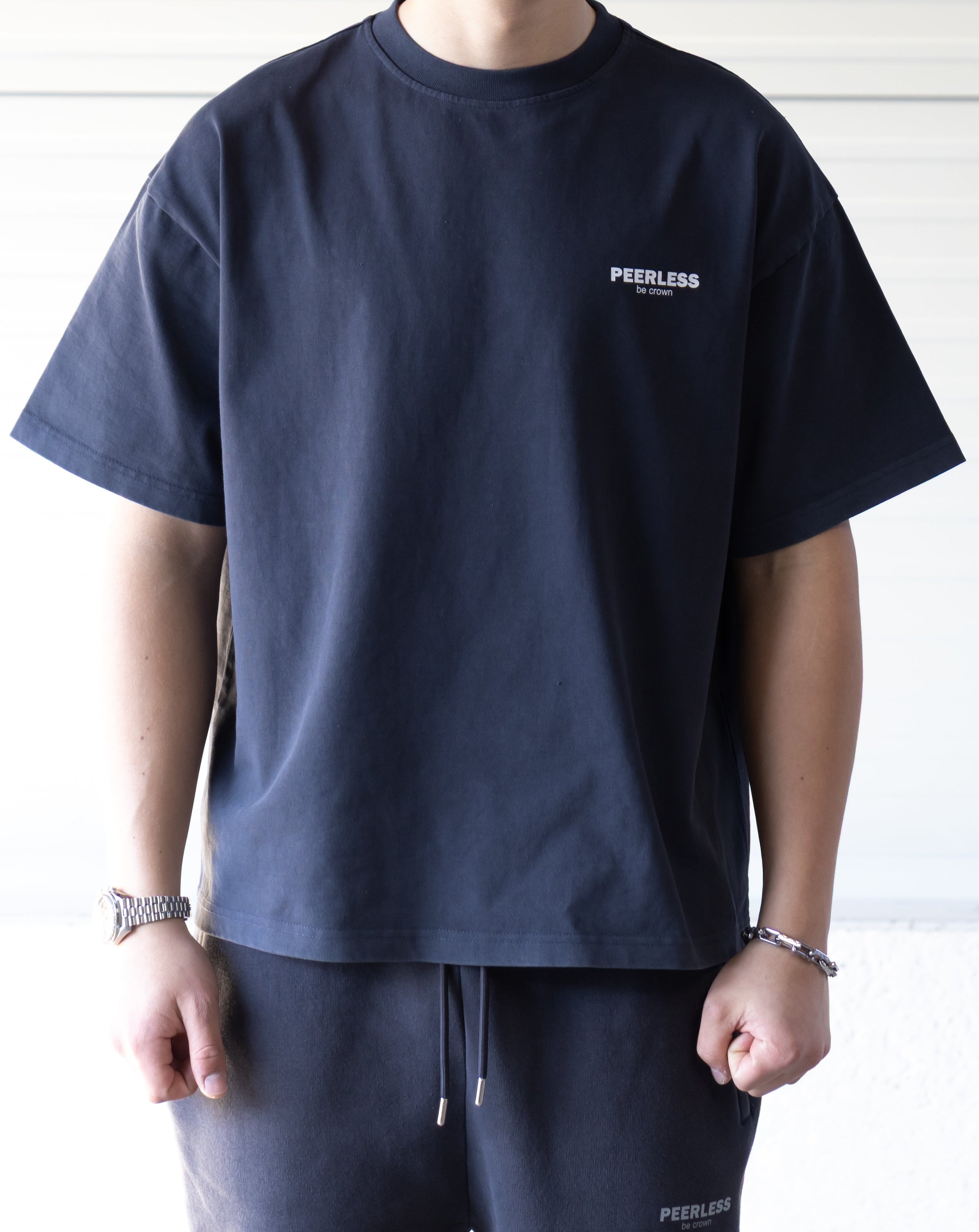 CROWNED T-SHIRT WASHED BLACK