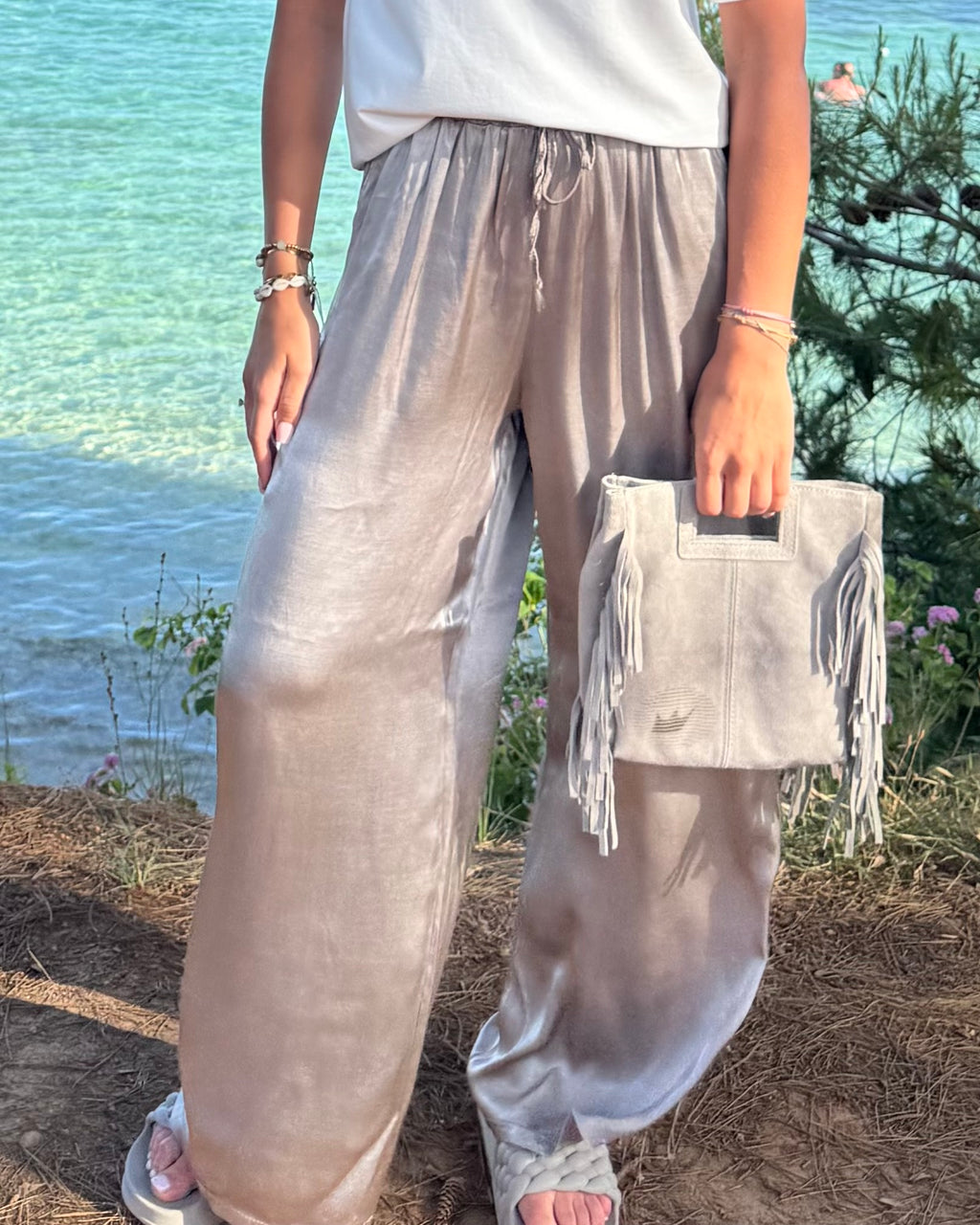 IBIZA PANTS SILVER