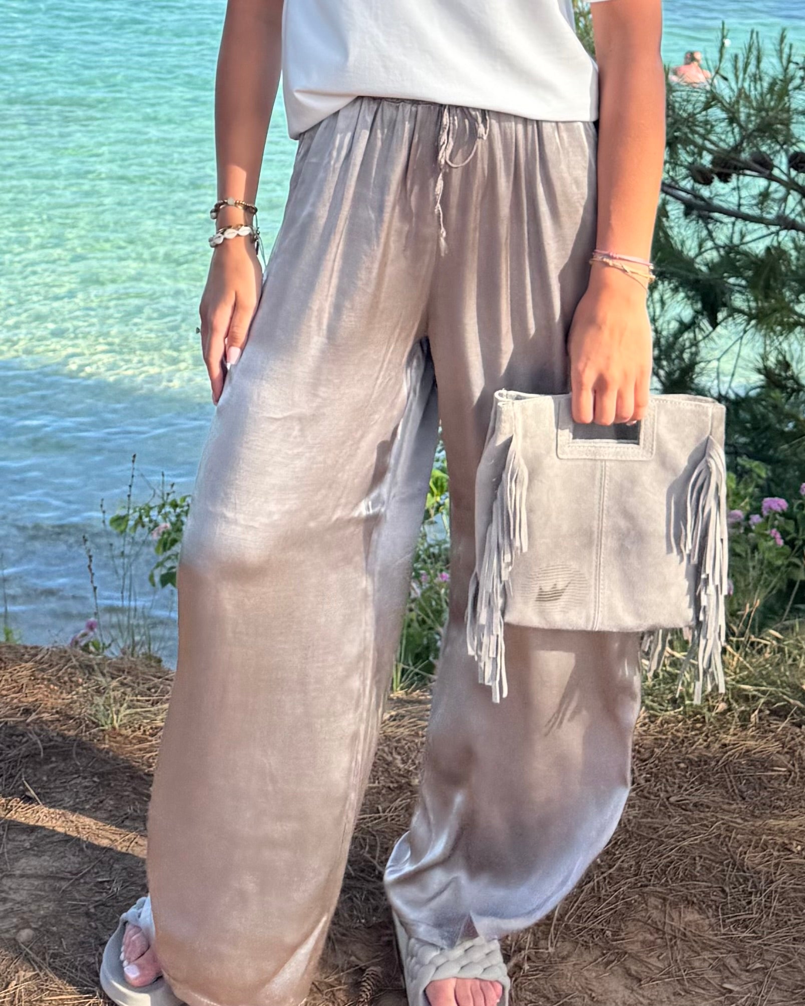 IBIZA PANTS SILVER